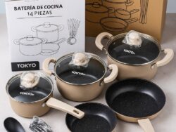 Bateria De Cocina Tokyo Style 14 Piezas Beige TOKYO-52