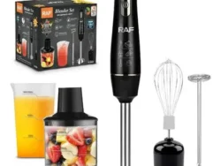 Batidora Batidor De Mano Raf 5 En 1 300w R.309b Con Accesorios
