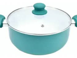 Cacerola Olla Carol Ceramica Antiadherente 24cm Tapa Vidrio 4724