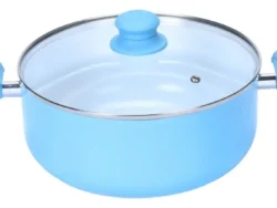 Cacerola olla 26cm Antiadherente Tapa Vidrio Carol Soft 4726