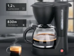 Cafetera De Filtro Suono 12 tazas 1.2L 830W Semiautomatica HOG0274NEG