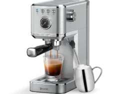 Cafetera Espresso Slim con Vaporizador Suono HOG0203 20 Bar