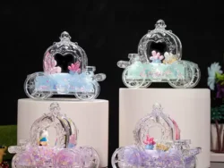 Carrosa Decorativa Souvenir Con liquido Acrilica 4871-9