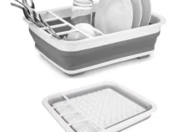 Escurridor Platos Seca Plato Plegable Plastico Y Goma Melech-07/NO. 142428