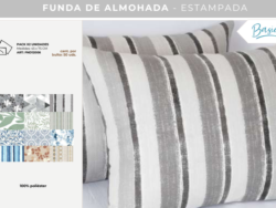 Funda de Almohada Blancos Paris FND12006 Estampada Pack x 2 45x75cm