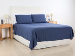 Juego de Sabanas Cotton Touch Lisas Blanco Paris S3009 2 1/2 400H