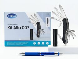 Kit Alfa 007 Inova Navaja Multiherramienta + Linterna Táctica