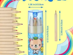 Lapices De Colores Pack X12 Con Sacapuntas Diseños Varios CCX-716