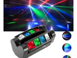 Luz De Escenario 8 Led RGB Mini Spider OM Ls10