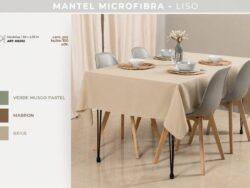 Mantel Microfibra Blanco Paris M5002 1.50×2.35m
