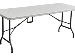 Mesa Plegable 1.8 MTS Blanca NovoHome NH-CT180