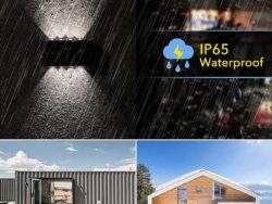 Pack X 2 Lamparas de Pared Solar 8 Led SOL-13