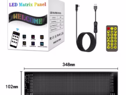 Pantalla matriz LED RGB flexible 20×64 A-771-1