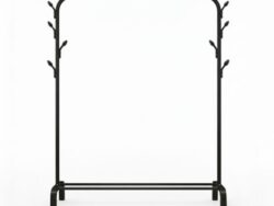 Perchero Exhibidor De Ropa Metálico 150x96x45cm RACK-106 143x96x42