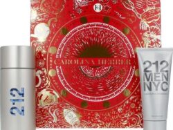 Perfume Carolina Herrera Set 212 Men Nyc Eau De Toilette 100ml+ After Shave Gel