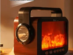 Radio Parlante C/ Linterna FP-337 23,8*12,9*19,4cm Efecto Flama SOLAR
