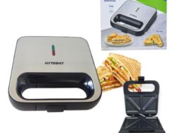 Sandwichera Eléctrica Hytoshy 3 en 1 para Cocinar PA-903