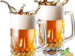 Set De Dos Vasos Cerveceros De Vidrio VV-C