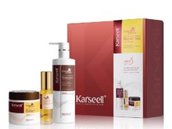 Set De Tratamiento Capilar Karseell Collagen Deep Repair Para Cabello Dañado X3 Piezas