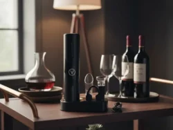 Set De Vino 5 En 1 Sacacorcho Electrico Recargable Usb Suono ACC0246