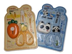 Set de Tijera + Mini Cuchillo DL3256 Infantil Panda Zanahoria