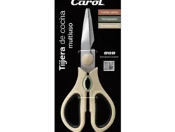 Tijera Multiuso Carol Acero Inoxidable Con Corte Multiuso Color Beige 15608