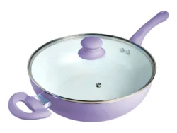 Wok 26 Cm Carol Soft Con Tapa Asa Antiadherente Ceramico NO° 47126