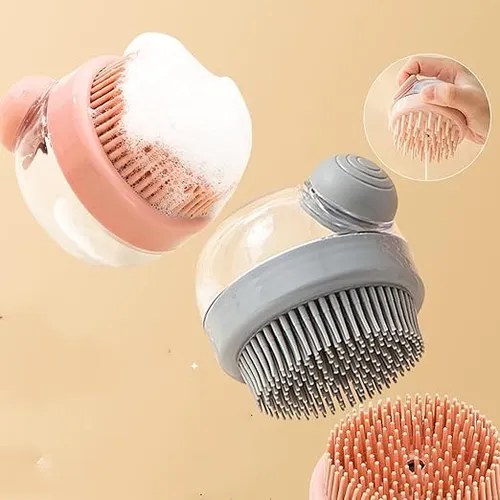 Cepillo De Silicona Para El Cabello Baño Dispensador Shampoo