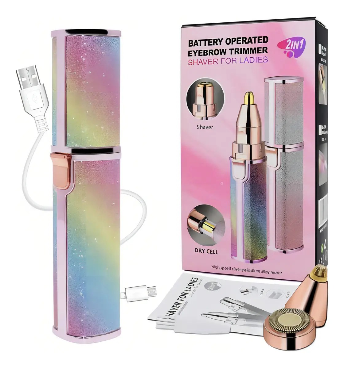 Depiladora Facial Y Recortadora De Labios 2 En 1 Blawless CF-001A/LT-25D02/HX-203B