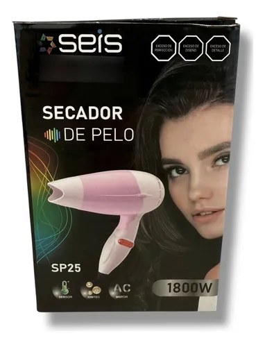 Secador De Pelo Plegable 1800w Portatil Viaje Seis SP25