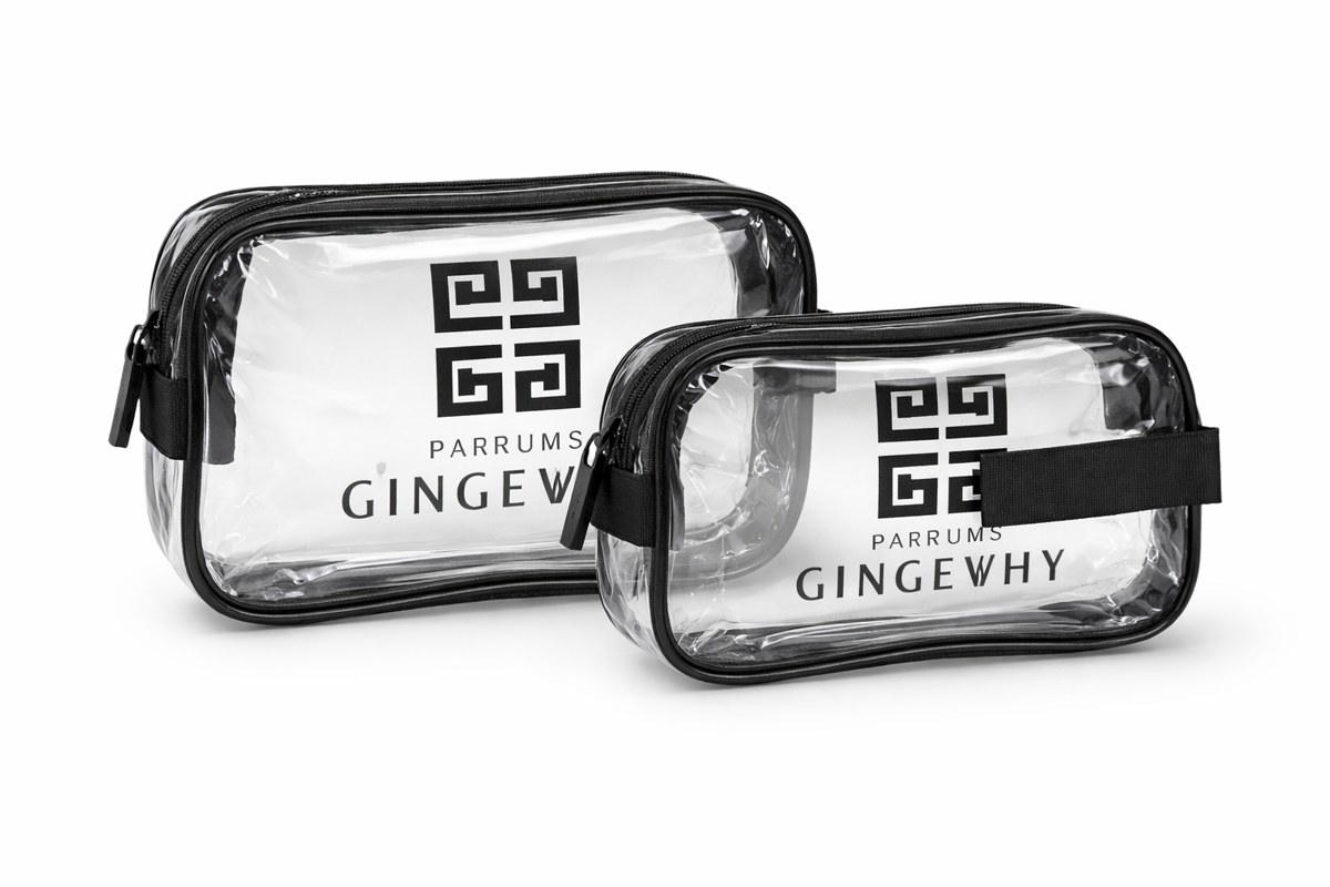 Set de Necesers Transparentes x2 Organizador YN253003 Gincevhy Tincevhy