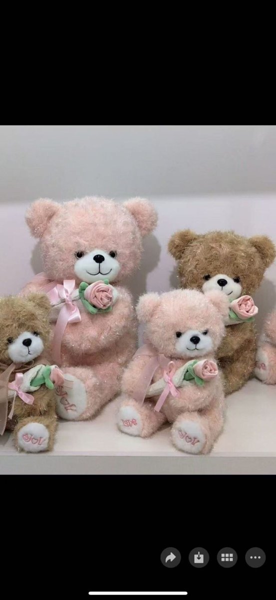 Oso con rosas 35cm