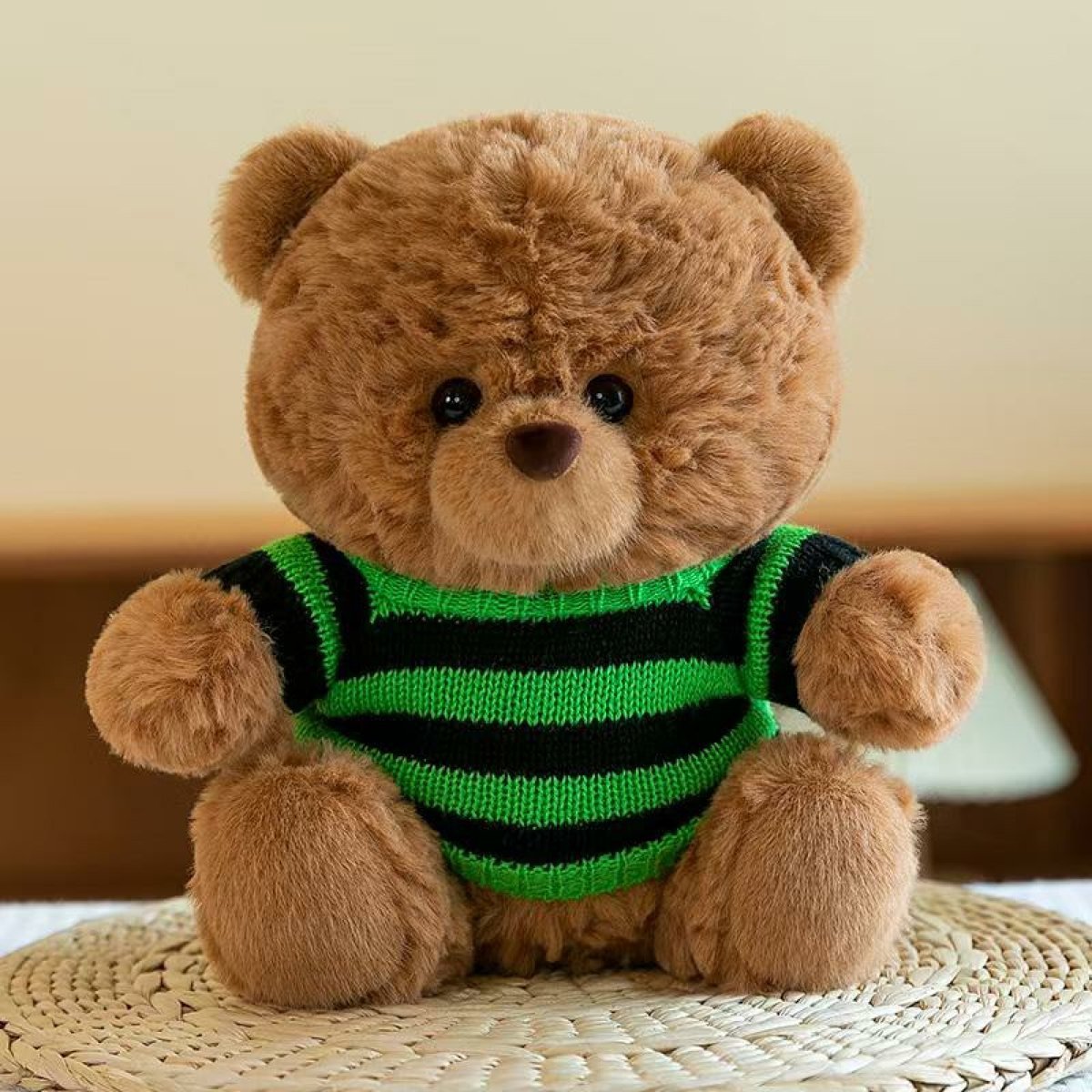 Oso con buzo rayado 22cm