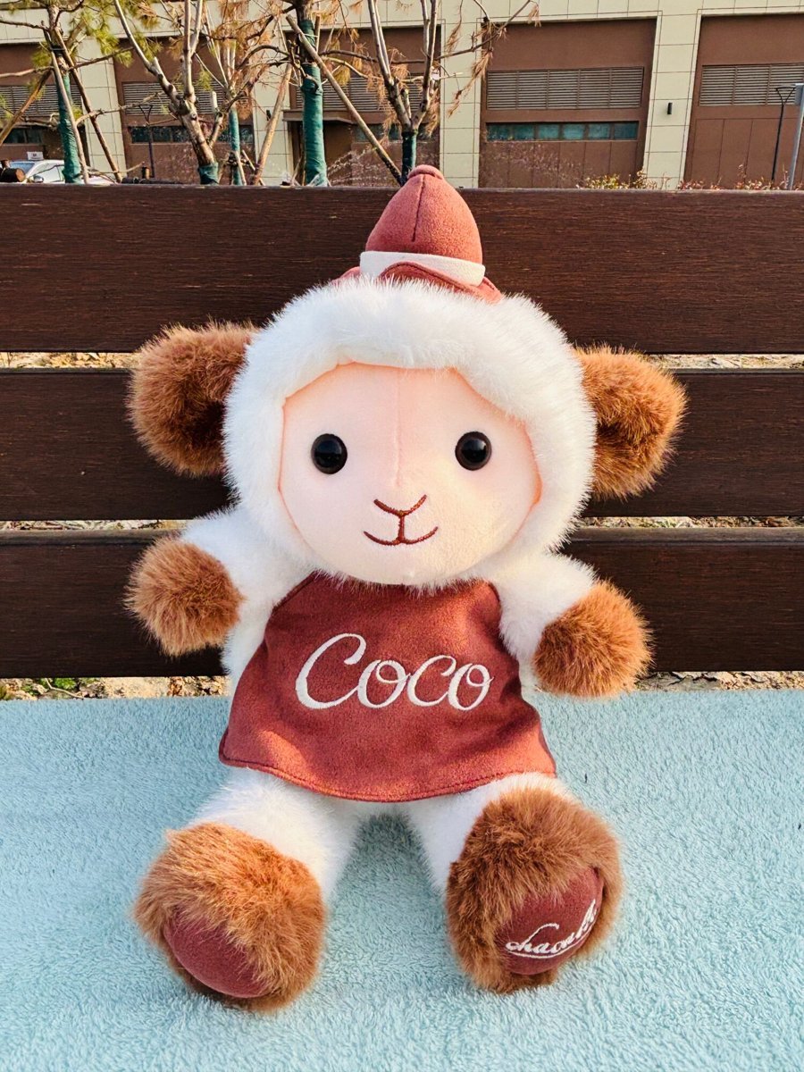 Oveja con buzo Coco 30cm