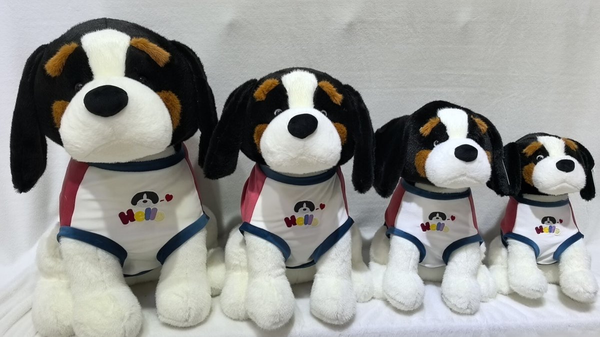 Perro boyero de Berna con ropa 30cm