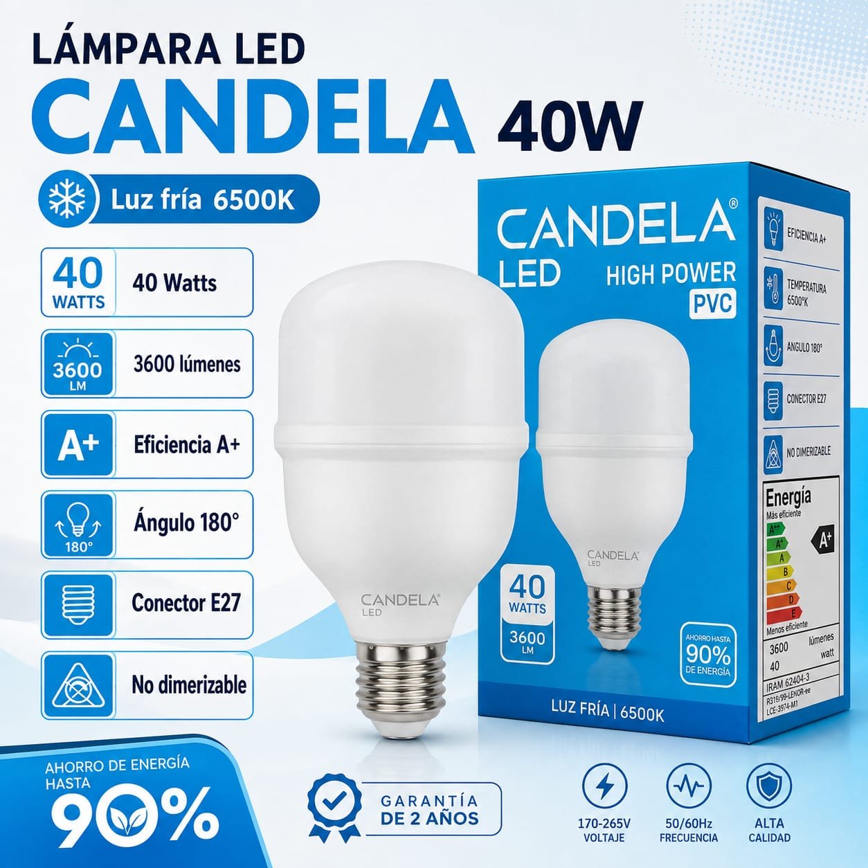 FOCO LED 40W CANDELA