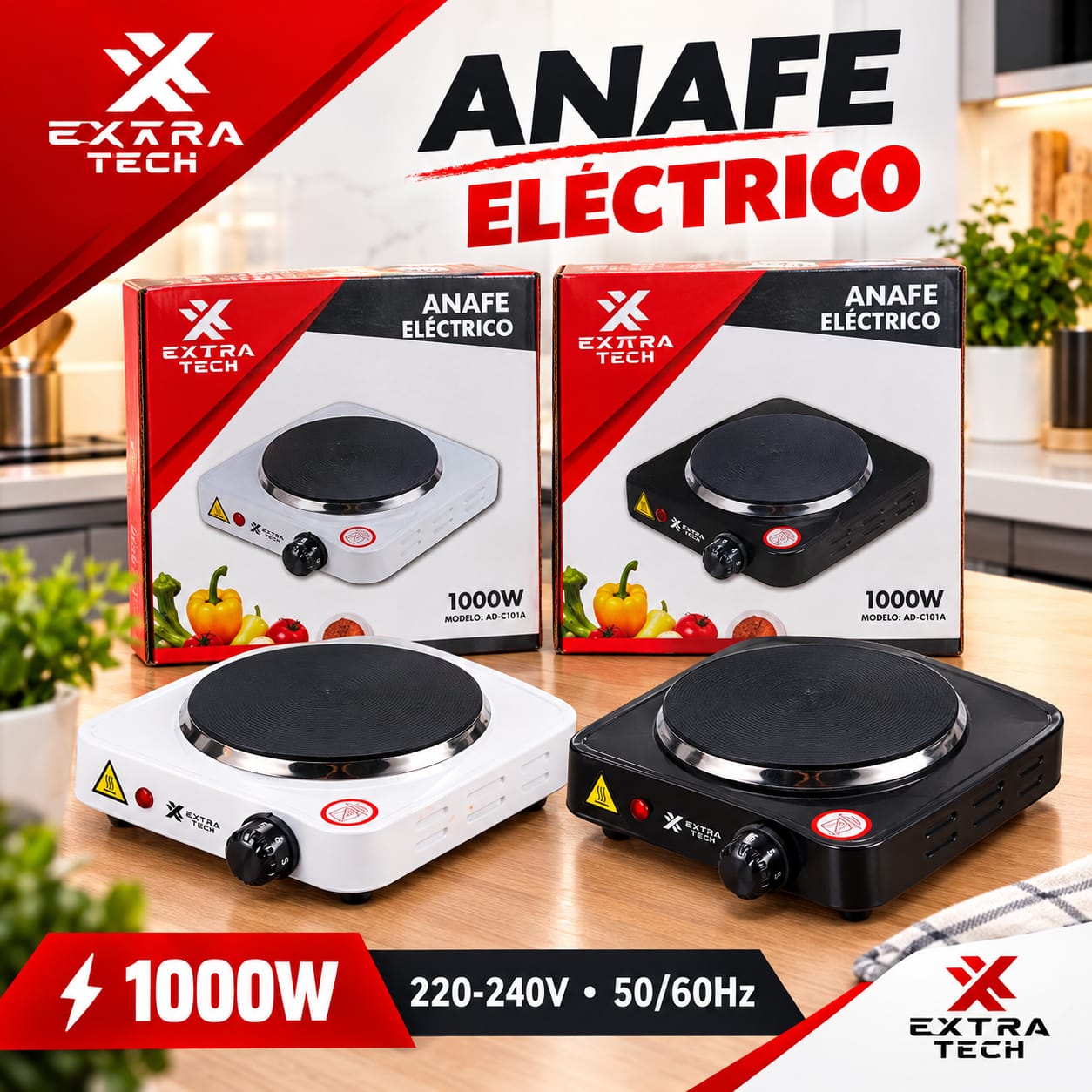 ANAFE DE 1 HORNALLA EXTRA TECH