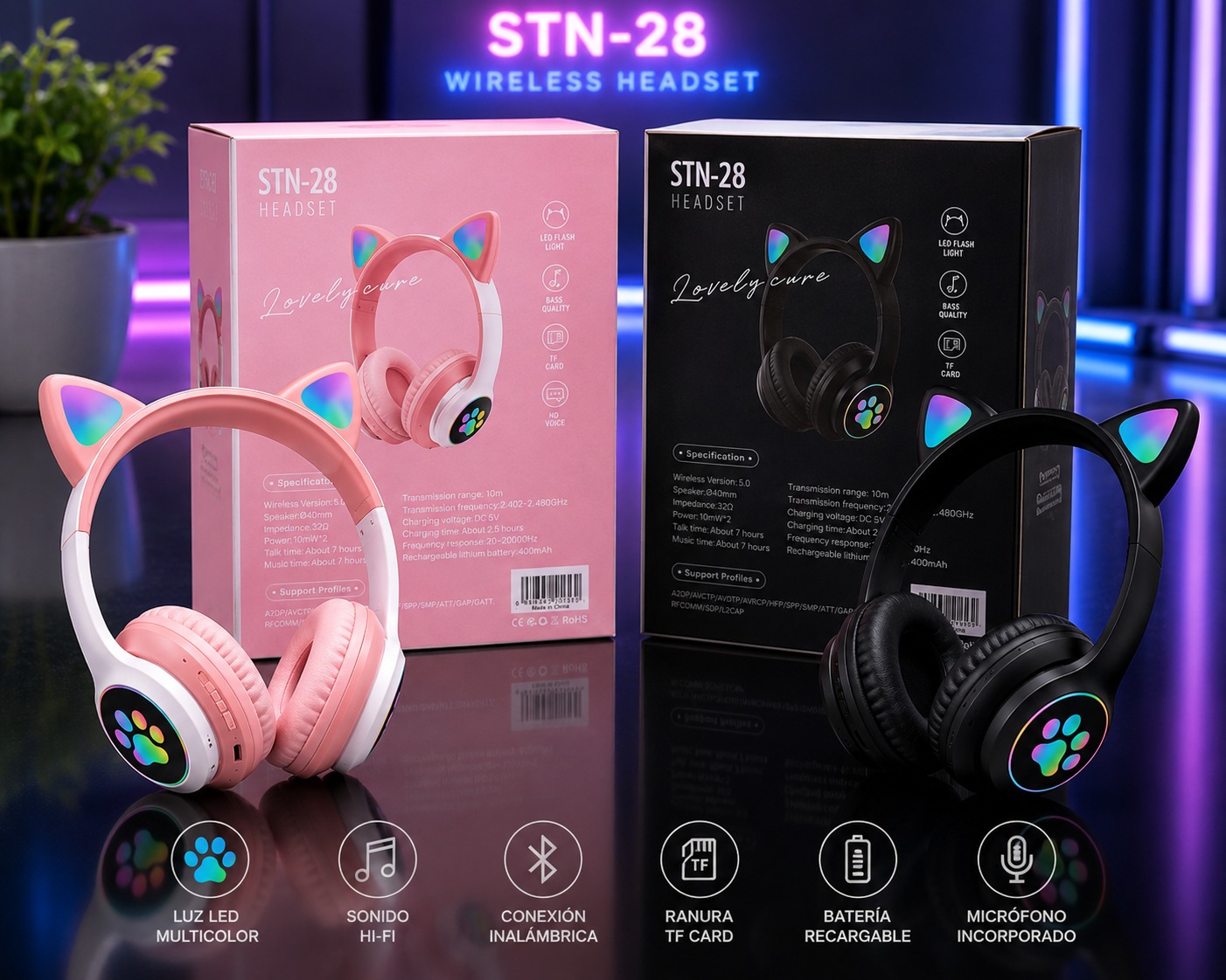 AURICULAR GATITO STN-28