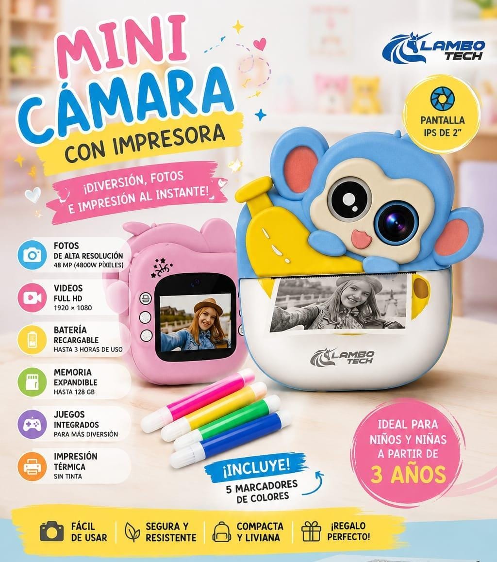 CAMARA INFANTIL CON IMPRESORA
