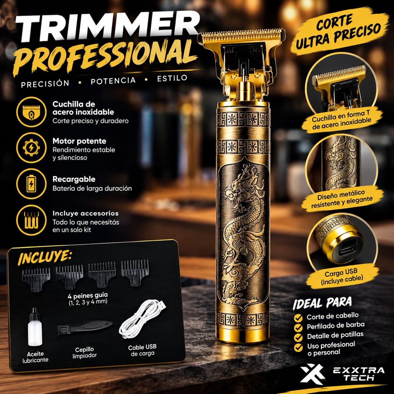PATILLERA TRIMMER PROFESIONAL EXTRA TECH
