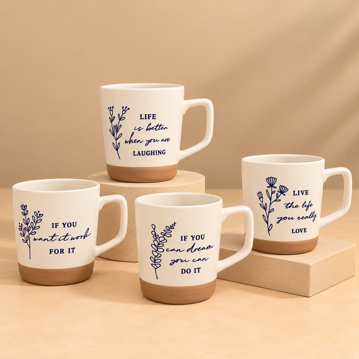 TAZA FLOR CON FRASE