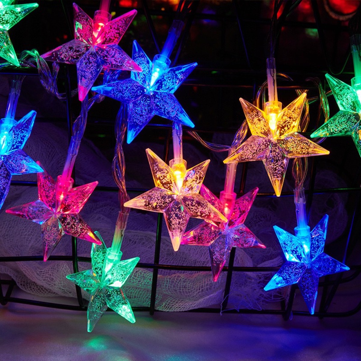 2MT 10 LUCES MULTICOLOR ESTRELLAS USB