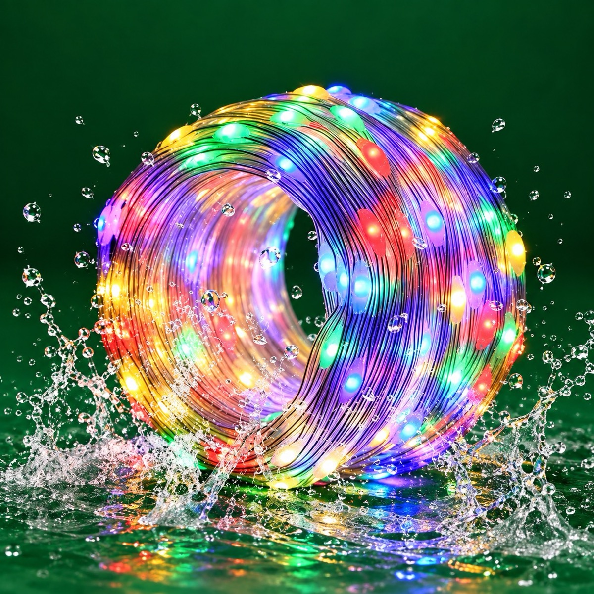 LED 10MT DE 100 LUCES MULTICOLOR LED USB RESISTENTE AL AGUA