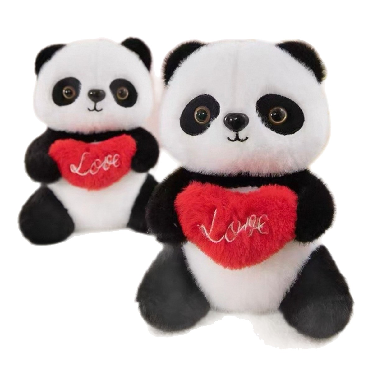 Panda con corazón 22cm