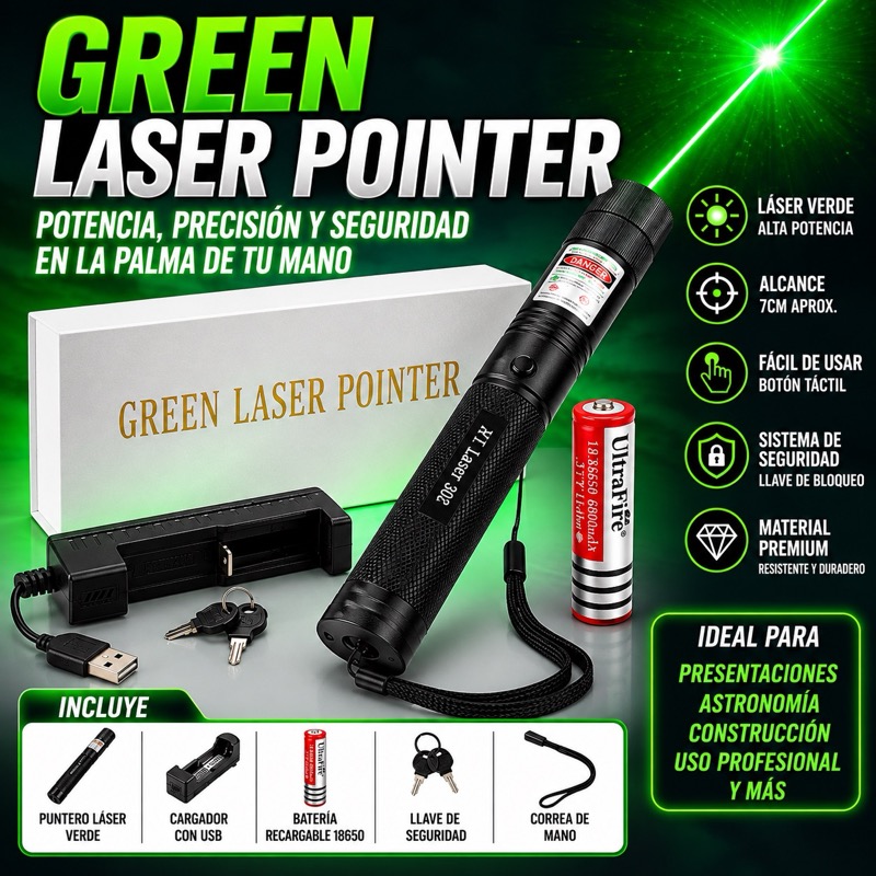 PUNTERO LASER RECARGABLE YL-303