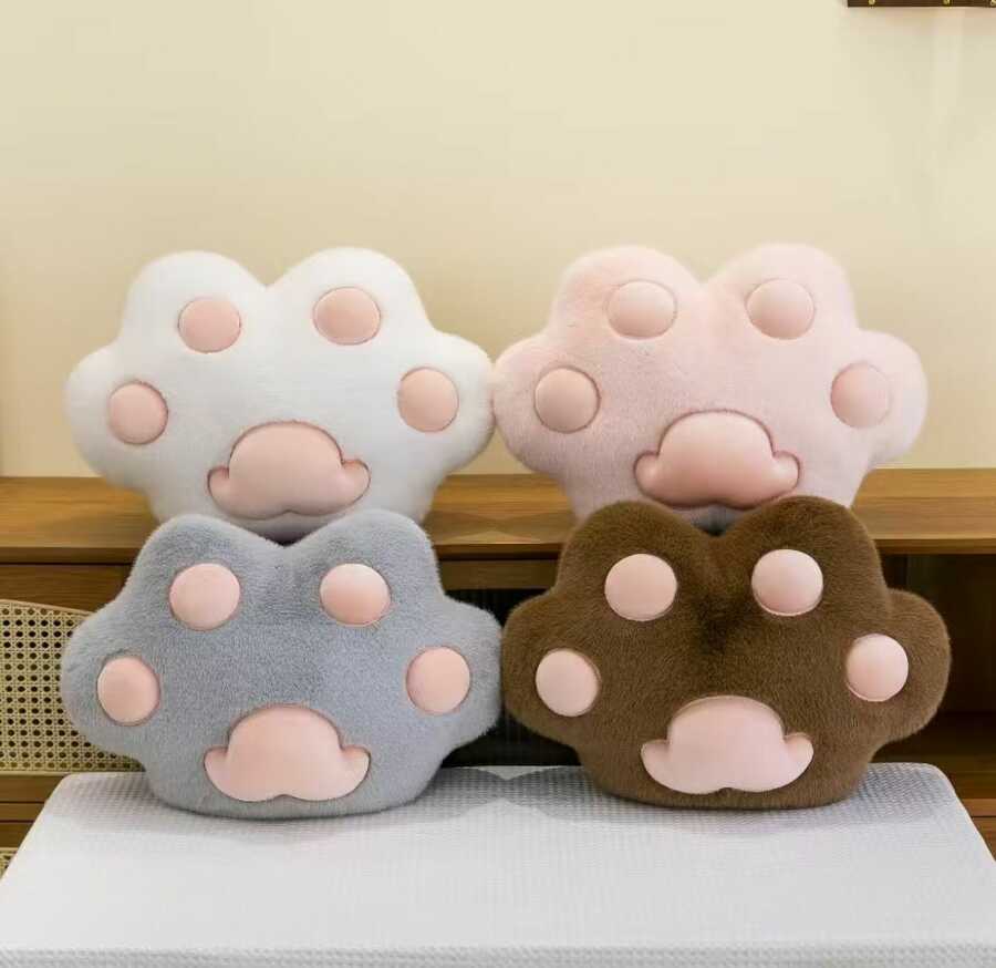Almohada pata de gato felpa 45cm