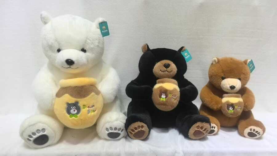 Oso con tarro de miel 36cm
