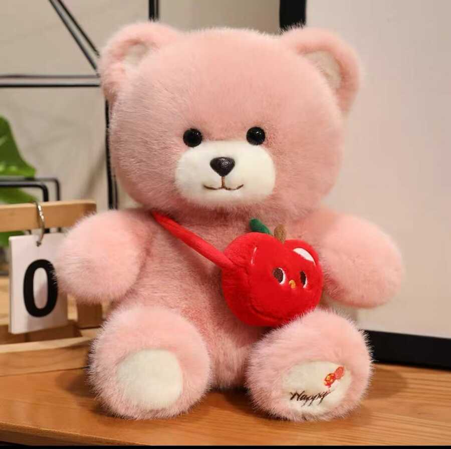 Mochila rosa con forma de oso 45cm