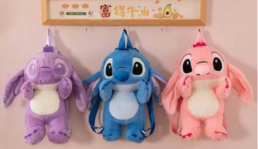 Peluche bolso de piel de conejo 35cm