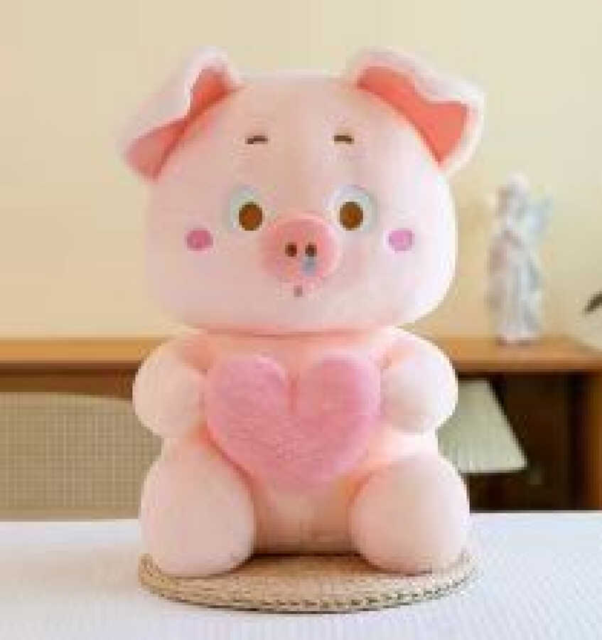 Cerdo con forma de corazón de 45 cm